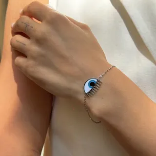 دستبند زنانه مدل کیارا فرانی ضدحساسیت آب‌کاری رنگ ثابت