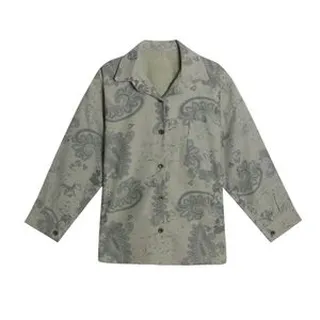 شومیز آستین بلند یقه برگردان زنانه مدل FD777 رنگ سبز