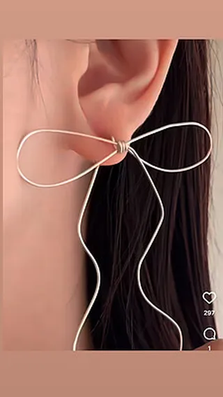 گوشواره پاپيون