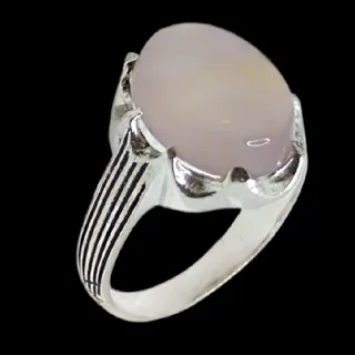 انگشتر نقره مردانه مدل سنگ عقیق رضوی رکاب دست ساز ...