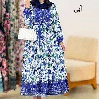 پیراهن زنانه ساحلی بوگاتی فری سایز آبی و سبز 