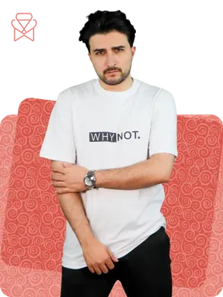 تیشرت مردانه پنبه WHY NOT کد 19890