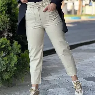 شلوار زنانه مام کتان زنانه 