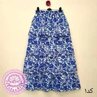 دامن طبقه ای بلند کالکشن 3 در رنگبندی متنوع