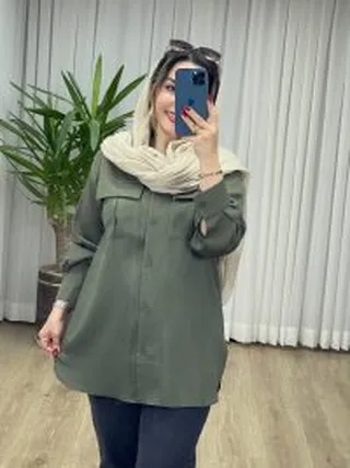 مانتو شومیزی بیسکویتی کد 2154