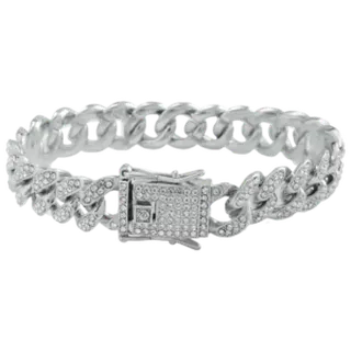 دستبند استیل مردانه کارتیه CARTIER مدل فول نگین کد 2425