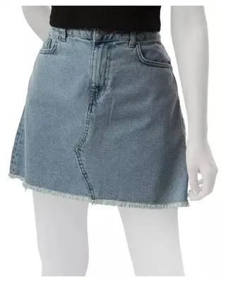 دامن جین زنانه آبی کاربنی سوپردرای Superdry کد M19S50501C