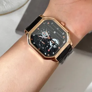 Curren watch ساعت مچی کورین مشکی رزگلد