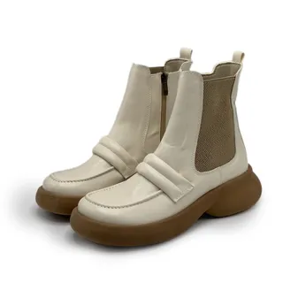 کفش نیم بوت زنانه مدل Stradivarius Flat Ankle Boots  - BTC0120