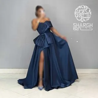 ماکسی دکلته پاپیونی چاکدار