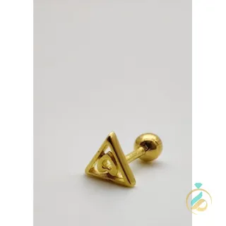 پیرسینگ طلای مثلث قلب