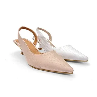 کفش مجلسی زنانه پاشنه دار 3 سانت مدل sandal valentino - 0097