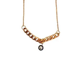 گردنبند زنانه مدل زنجیر چشم نظر کد 10