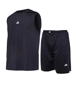 ست رکابی و شلوارک یقه گرد مردانه Adidas