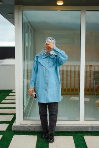 🦋مانتو جین آبی🦋