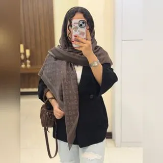 روسری نخ ابریشم ژاکارد
