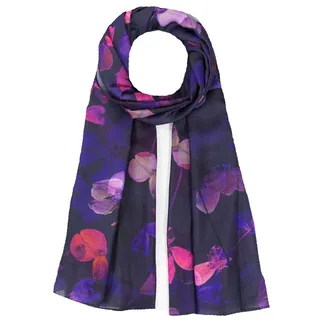 شال زنانه مدل نخی جدید بهاری طرح برگ ریز کد ANA-22...