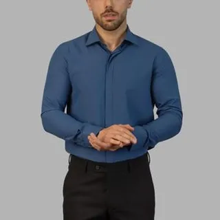 پیراهن آستین بلند مردانه مدل دوشین اسلیم 101