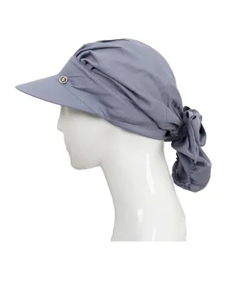 کلاه زنانه پشت کش دار طوسی تیره تارتن Tartan کد 1129927450