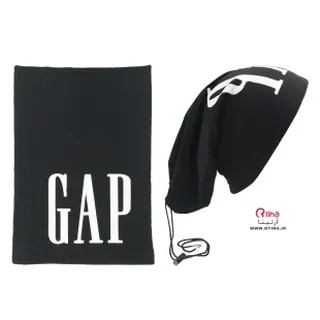 اسکارف مشکی زمستانی اسپرت طرح GAP