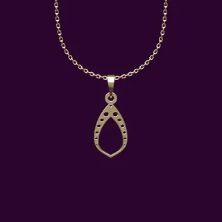 گردنبند طلا 18 عیار زنانه مدوپد مدل هندسی کد OO2-1...