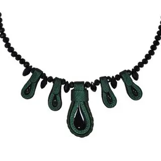 گردنبند زنانه مدل چرم طبیعی