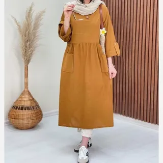 ماکسی مانتویی الیزابت جنس لنین نچرال اعلا