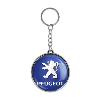 جاکلیدی خندالو طرح پژو Peugeot مدل دوطرفه کد 2365423645