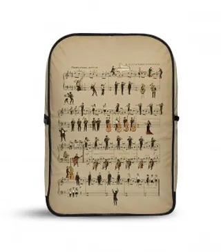 کوله پشتی مخمل موسیقی