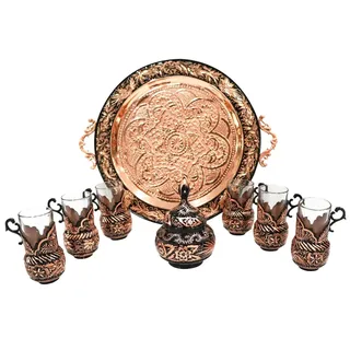 سرویس چای خوری الماس تراش 6 نفره کد 296