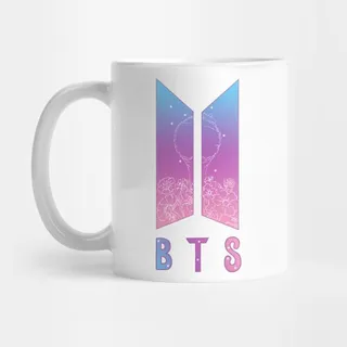 ماگ گروه BTS | ماگ گروه بی تی اس طرح BTS ARMY flowers