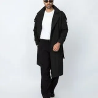 ترنچ کت TC مشکی برند موهر | mouher