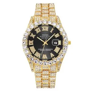 ساعت مچی عقربهای مردانه کوارتز مدل فول نگین کد UNAN-TA1