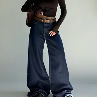 شلوار جین فول بگ کد 102034