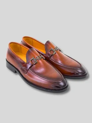 کفش 050102 LOAFERS عسلی