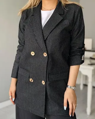 کت زنانه زغالی نگار ندایی Negar Nedaei مدل Bella