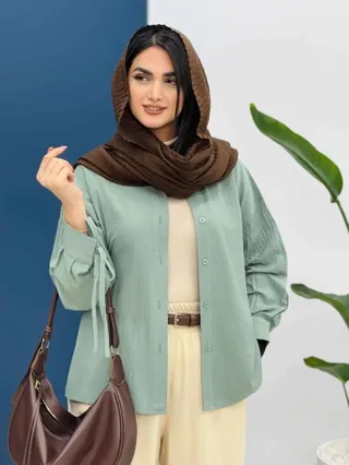شومیز آستین بندی آتنا کد5657