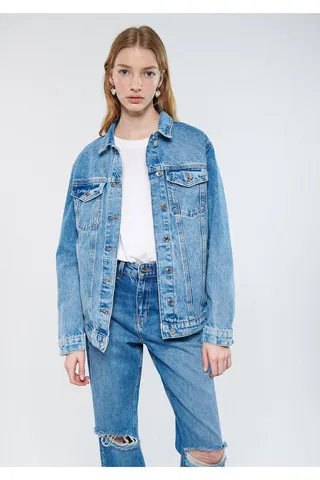 Maviکارلا 90s Jean Jacket Boyfriend -85296