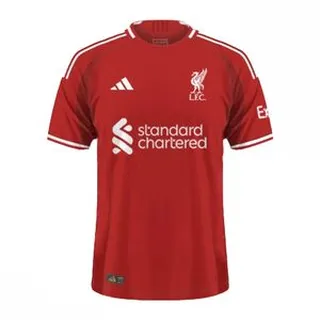 تی شرت ورزشی آستین کوتاه مردانه مدل لیورپول کد Home 2026 رنگ قرمز