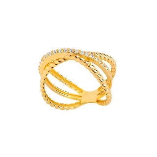 انگشتر طلا 18 عیار زنانه کیا گالری مدل AR475