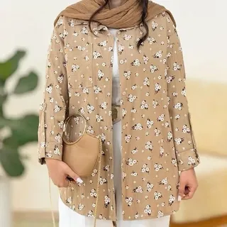 شومیز زنانه . شومیز مانتویی . شومیز گلدار