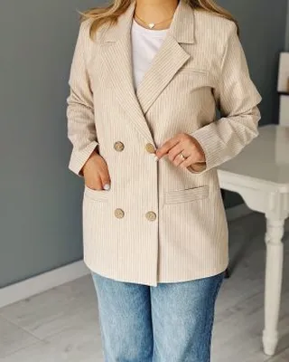 کت لینن Nilz (راه راه کرم)
