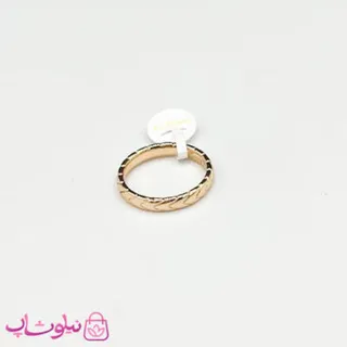 انگشتر زنانه ژوپینگ طلایی طرحدار کد 991