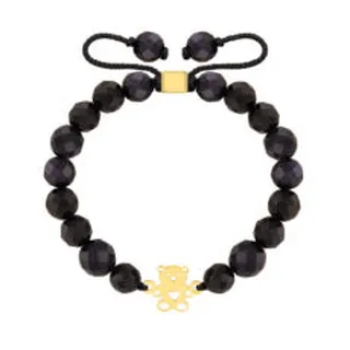 دستبند طلا بچگانه طرح خرس