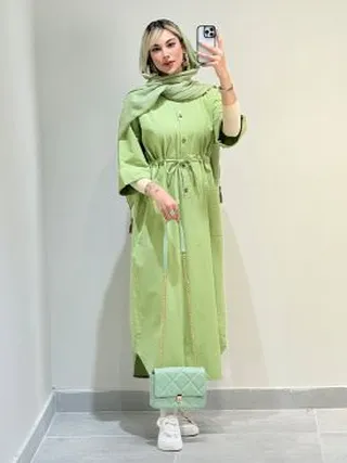 پیراهن الیاف کمرگتر کد 18727