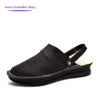 دمپایی زنانه چرم سحر مدل BR020