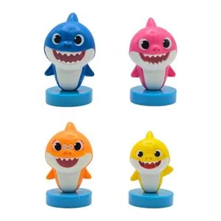 فیگور مدل بیبی شارک ارتفاع 6 سانتی متر مجموعه 4 عددی