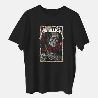 تی شرت آستین کوتاه مردانه مدل گروه metallica کد z189