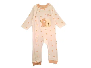 سرهمی نوزادی دخترانه طرح گلدوزی شده میشا پاپو papo