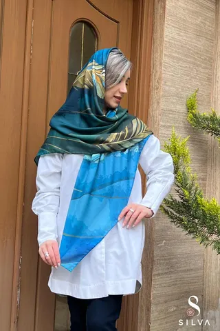 روسری نخی - طرح کد 196